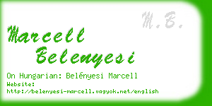 marcell belenyesi business card