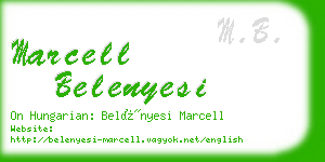 marcell belenyesi business card